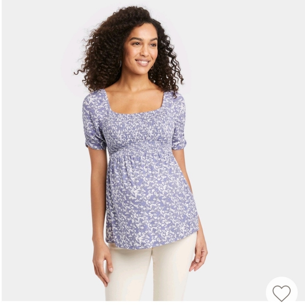 Maternity Smocked Blouse